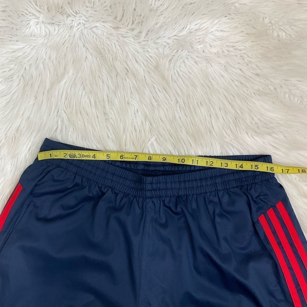 NEW Adidas Men’s Climalite Pant Revo Remix Navy Blue Red Stripes Track Pants L - Picture 10 of 14